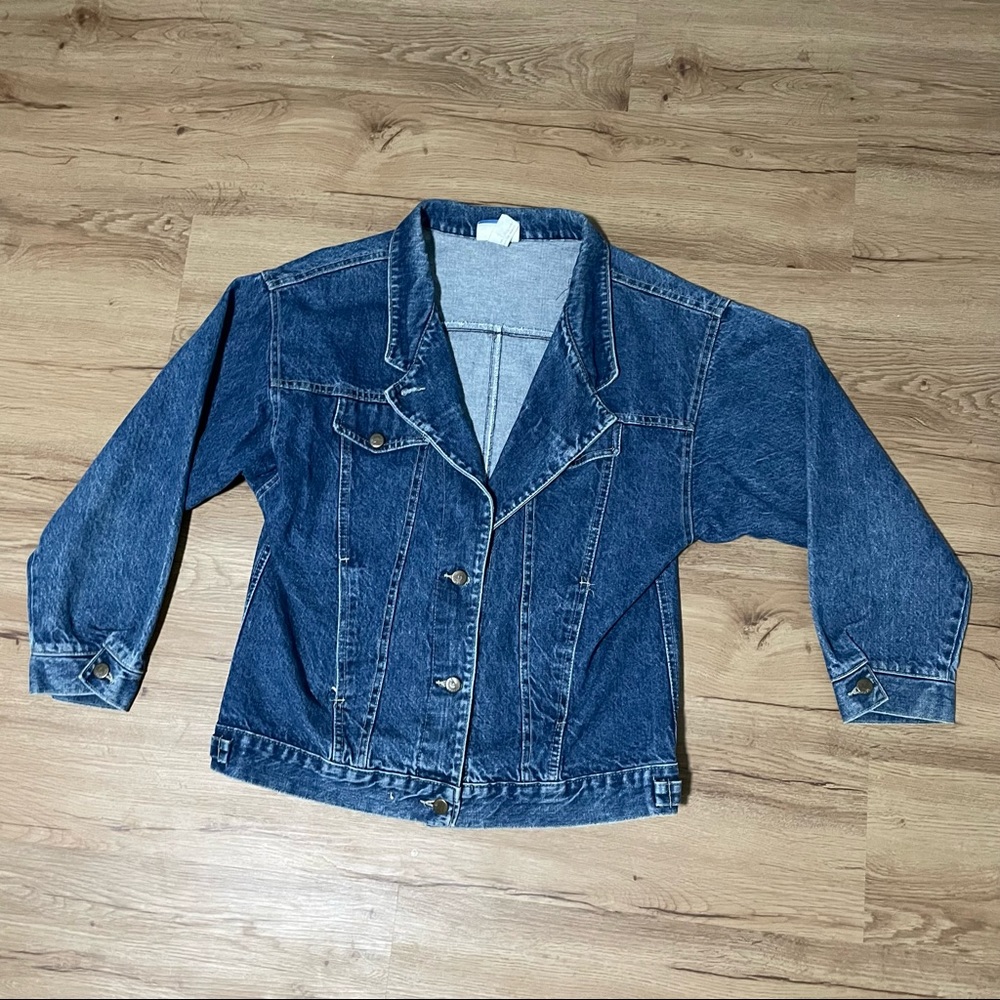 Medium-Dark Jean Vintage Blazer Jacket